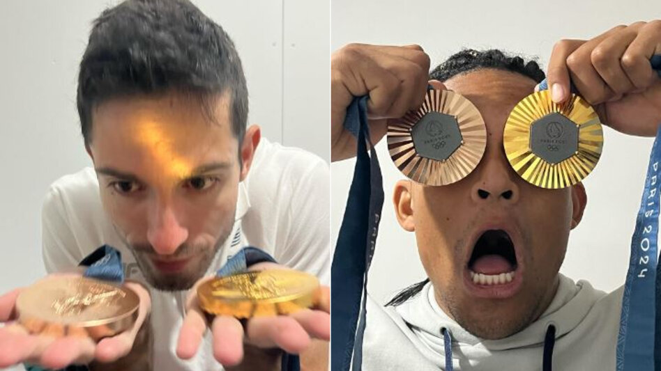 «Μεταλλιούχοι συγκάτοικοι»: Το φωτογραφικό «παιχνίδι» Καραλή και Τεντόγλου με τα μετάλλια