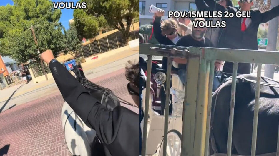 Μαθητής – υποψήφιος 15μελούς πήγε στο σχολείο με άμαξα