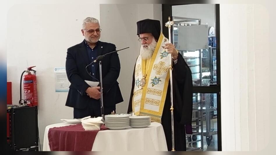 Συγκίνηση για τον Ν.Ταβερναράκη στην κοπή της τελευταίας του πίτας ως πρόεδρος