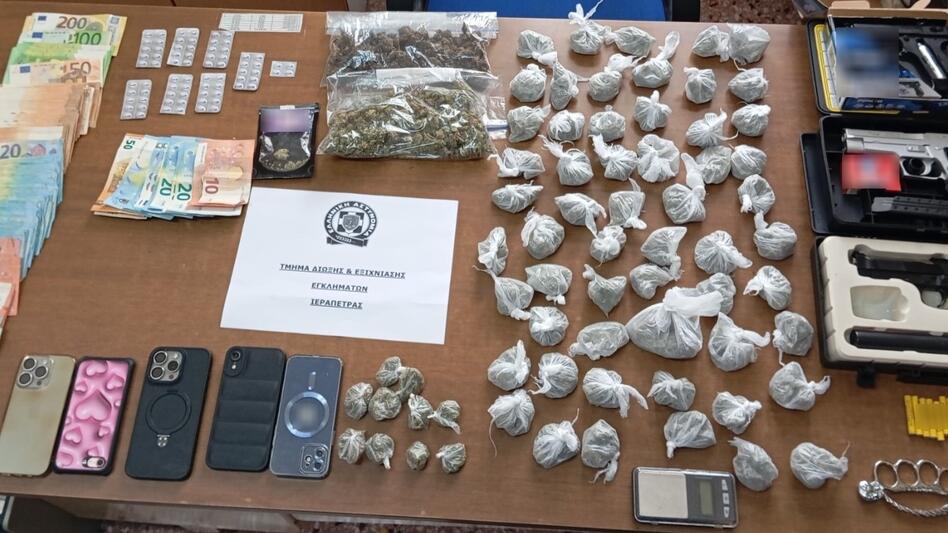 Αστυνομική επιχείρηση για ναρκωτικά σε Ιεράπετρα και Ηράκλειο: 7 οι συλλήψεις