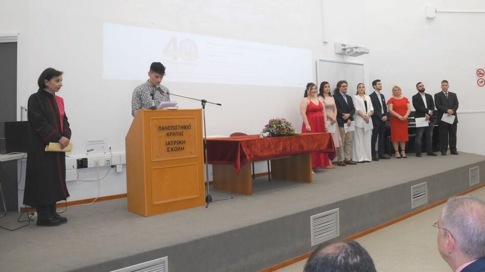 Ορκωμοσία στην Ιατρική Σχολή Κρήτης – Συγκίνηση και βραβεύσεις 
