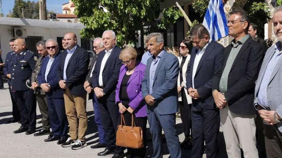Στην εκδήλωση για το Ολοκαύτωμα της Λοχριάς ο δήμαρχος Βιάννου