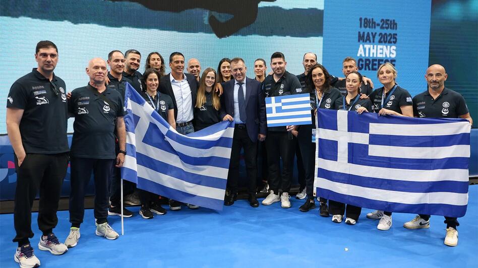Σε πανηγυρικό κλίμα η τελετή έναρξης του Παγκοσμίου Πρωταθλήματος Ελεύθερης Κατάδυσης Πισίνας