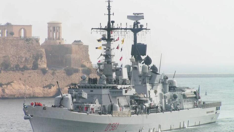 Στο λιμάνι του Ηρακλείου το ιταλικό πολεμικό πλοίο "Francesco Mimbelli"