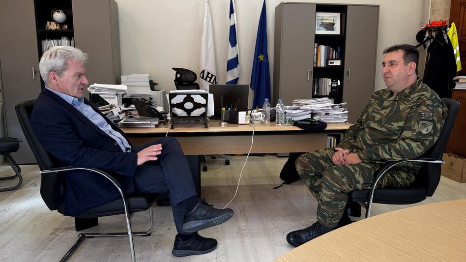 Συνάντηση του Δημάρχου Ηρακλείου με τον νέο Διοικητή της 44ης ΣΔΙ ΤΑΛΩΣ