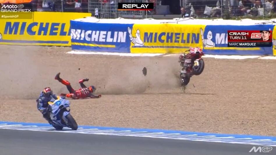 MotoGP: Τρομακτικό ατύχημα για τον Μάρκεθ - Κόπηκε στα 2 η μηχανή του