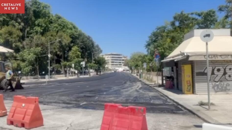 Ηράκλειο: Έργα παντού - Ποια τμήματα της Λ. Δημοκρατίας είναι κλειστά