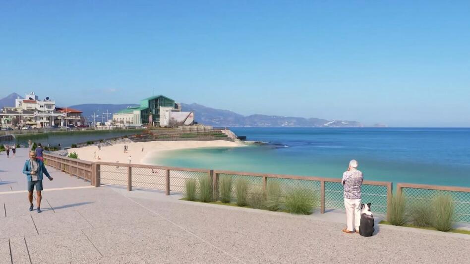 Δύο αστικές παραλίες στην «καρδιά» του Ηρακλείου: Έτσι θα γίνει ο κόλπος του Δερματά (video)