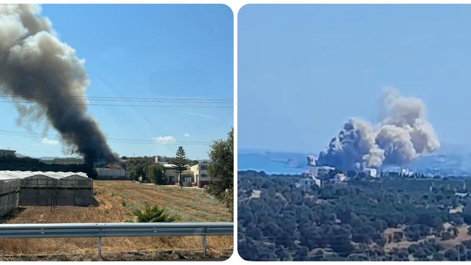 Μεγάλη πυρκαγιά στο Σφακάκι Ρεθύμνου κινητοποίησε την Πυροσβεστική