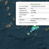Γεράσιμος Παπαδόπουλος για σεισμό των 5,3 Ρίχτερ: Έκλεισε τη μικρή χαραμάδα αισιοδοξίας