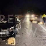 Σκηνικό-σοκ στο ΒΟΑΚ! Αυτοκίνητο παρέσυρε 15 πρόβατα! - Φωτογραφίες