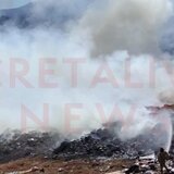 Φωτιά στον ΧΥΤΑ Αγίου Νικολάου: επί ποδός παραμένει η Πυροσβεστική