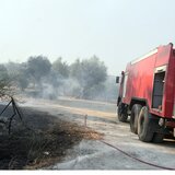 Φωτιά στο Αρχοντικό Ηρακλείου, επί τόπου δασοκομάντος!