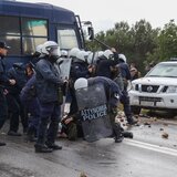 Κρήτη: στο νοσοκομείο, από πέτρα στο πρόσωπο, ο διοικητής του ΤΑΕ Χανίων 