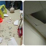 O εκπαιδευτικοί της Πρωτοβάθμιας για την πτώση των σοβάδων στο Δημοτικό Σχολείο Γουρνών