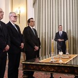 Ορκίστηκαν τα νέα μέλη της Κυβέρνησης, Μαργαρίτης Σχοινάς, Βαγγέλης Τουρνάς και Μακάριος Λαζαρίδης