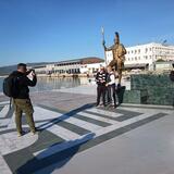 Οι Κρητικοί στο Βόλο: Πρωινός καφές και χαμόγελα ενόψει του αποψινού τελικού!