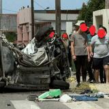 Σοκαριστικό τροχαίο στη Ρόδο: Επιχείρηση απεγκλωβισμού δύο ατόμων