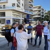 Ο Αλέξης Καλοκαιρινός στο έργο της ΔΕΥΑΗ για την αντικατάσταση των αγωγών ύδρευσης