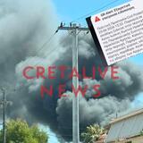 Ηράκλειο: Ήχησε το 112 για τη μεγάλη φωτιά - Δύσκολη η πρόσβαση στο σημείο!