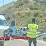 Σοβαρό τροχαίο στον δρόμο Ηράκλειο - Μεσαρά: Ένας τραυματίας