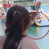 Απίστευτο βίντεο από την Ελαφόνησο: Πλοίο μπήκε στο λιμάνι με ανοιχτό τον καταπέλτη και άνδρας επιβιβάστηκε κολυμπώντας