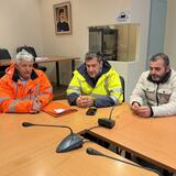 Συνάντηση του Αντιπεριφερειάρχη Λασιθίου, Γιάννη Ανδρουλάκη στο Οροπέδιο Λασιθίου με τον Γιώργο Αθανασάκη για τις ζημιές από την κακοκαιρία