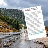 Στο... έλεος της κακοκαιρίας ο Μυλοπόταμος - Υπερχείλισε ο χείμαρρος στα Ζωνιανά, μήνυμα από το 112