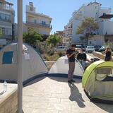 Ηράκλειο: Σκηνές και πανό διαμαρτυρίας στο Περιφερειακό συμβούλιο από φοιτητές και σπουδαστές